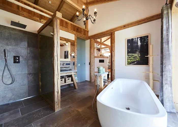 شاليه Dreisessel-chalets Im Bayerischen Wald - Dreisessel Mit Whirlpool-sauna-kamin هايدموهله