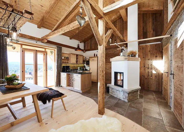 Dreisessel-chalets Im Bayerischen Wald - Dreisessel Mit Whirlpool-sauna-kamin *