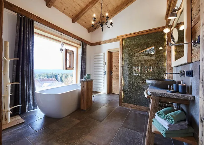 Dreisessel-chalets Im Bayerischen Wald - Dreisessel Mit Whirlpool-sauna-kamin *